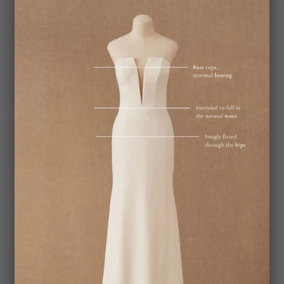 Petite BHLDN Willowby by Watters Brannox Wedding Gown - size 0/2 - Picture 10 of 14